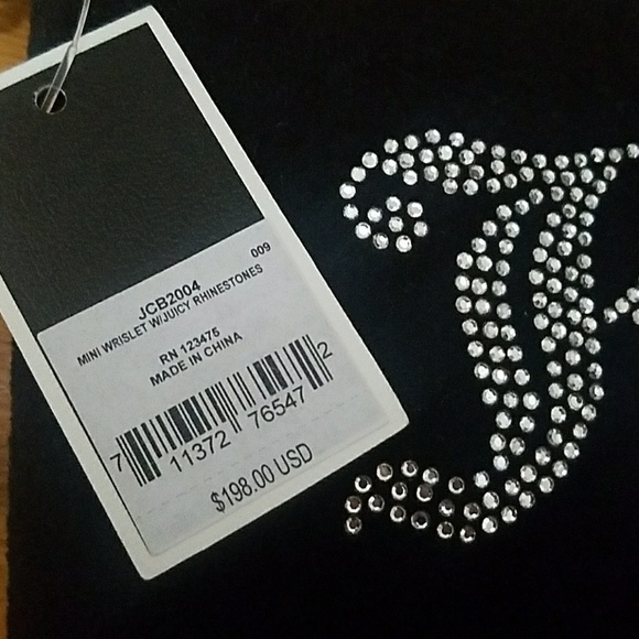 New juicy couture wristlet clutch black label - Picture 4 of 8